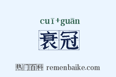 衰冠是什么意思的图片